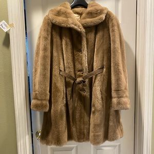 Vintage Mincara Faux Fur coat styled by Russel Taylor